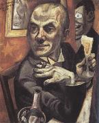 Max Beckmann Self-Portrait with a Glass of Champagne oil painting
